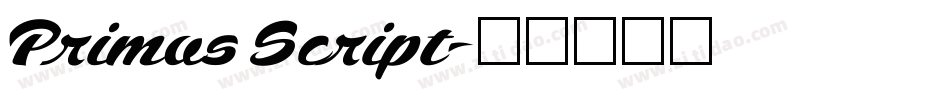 Primus Script字体转换